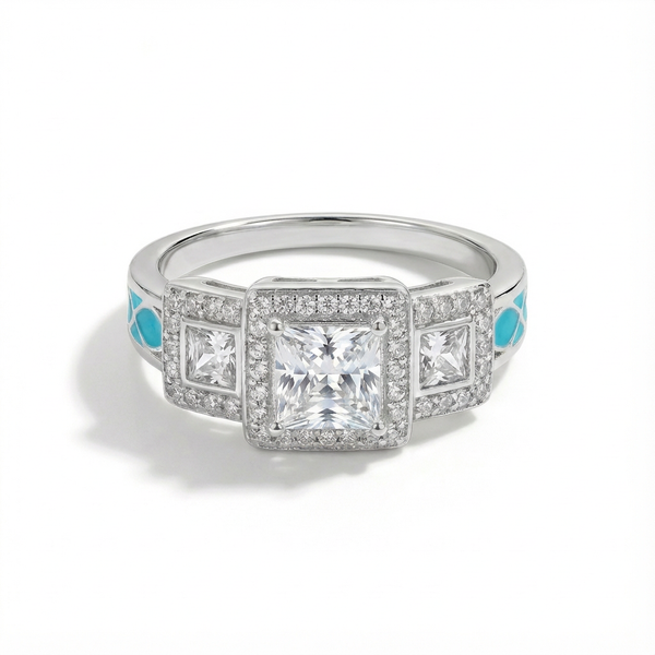 Moissanite Aurora Radiance Ring