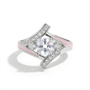 Moissanite Milky Way Kiss Ring