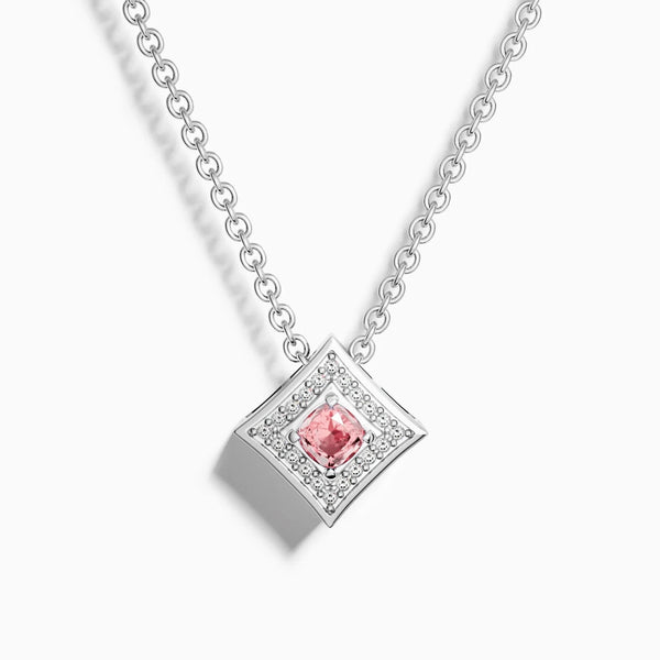 Square-Cut Gemstone Necklace