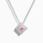 Square-Cut Gemstone Necklace