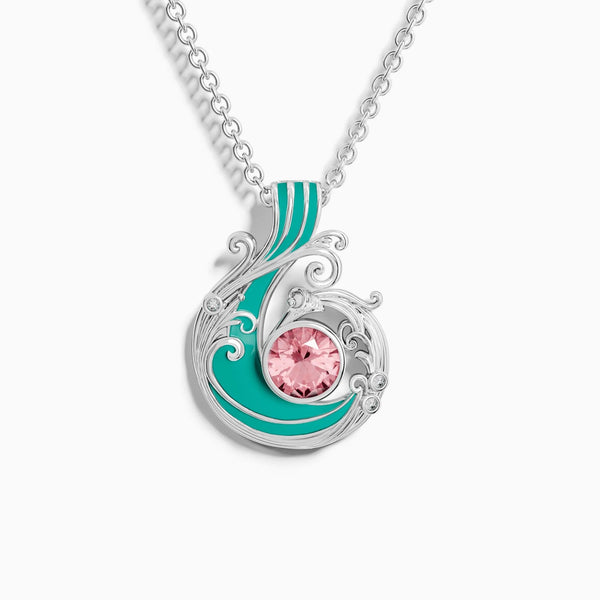 Ocean Wave Gemstone Necklace