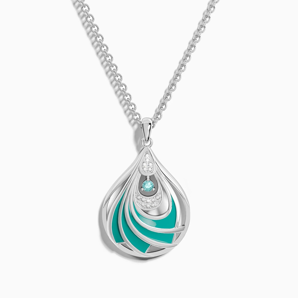 Ocean Wave Gemstone Necklace